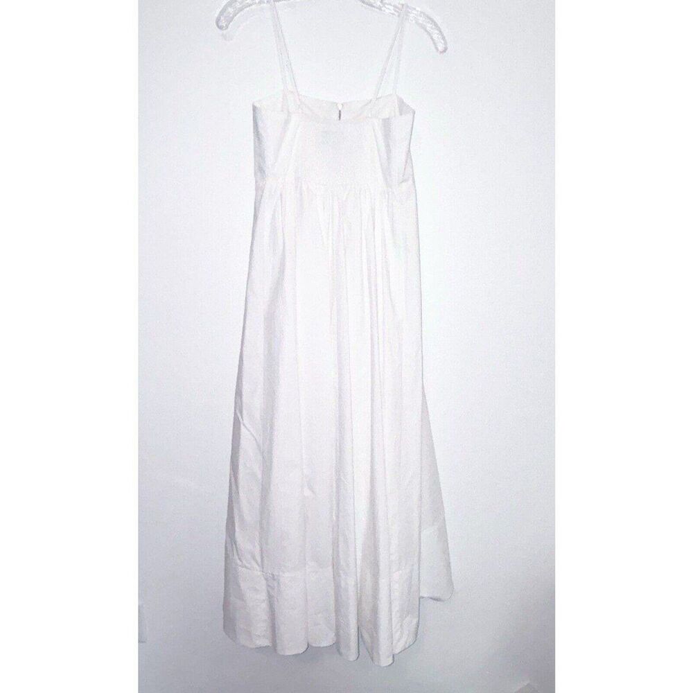 Alemais Selene White Organic Cotton Midi Dress Size 6 - Picture 9 of 12